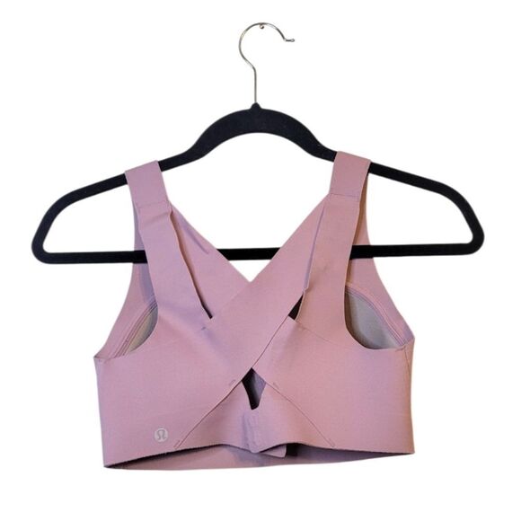 Lululemon Women's Light Blush Pink Enlite Weave Back Bra Size 32DD - Picture 2 of 6